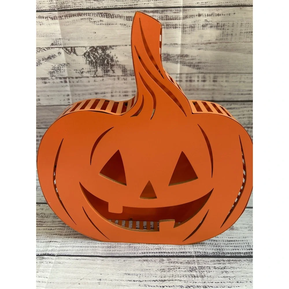 Hyde and Eek LED Flickering Metal Jack-O-Lantern 12